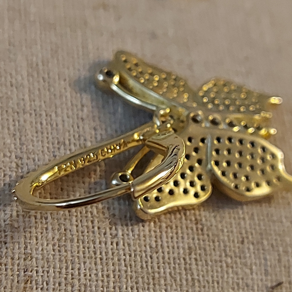 Butterfly earrings - Picture 6 of 7